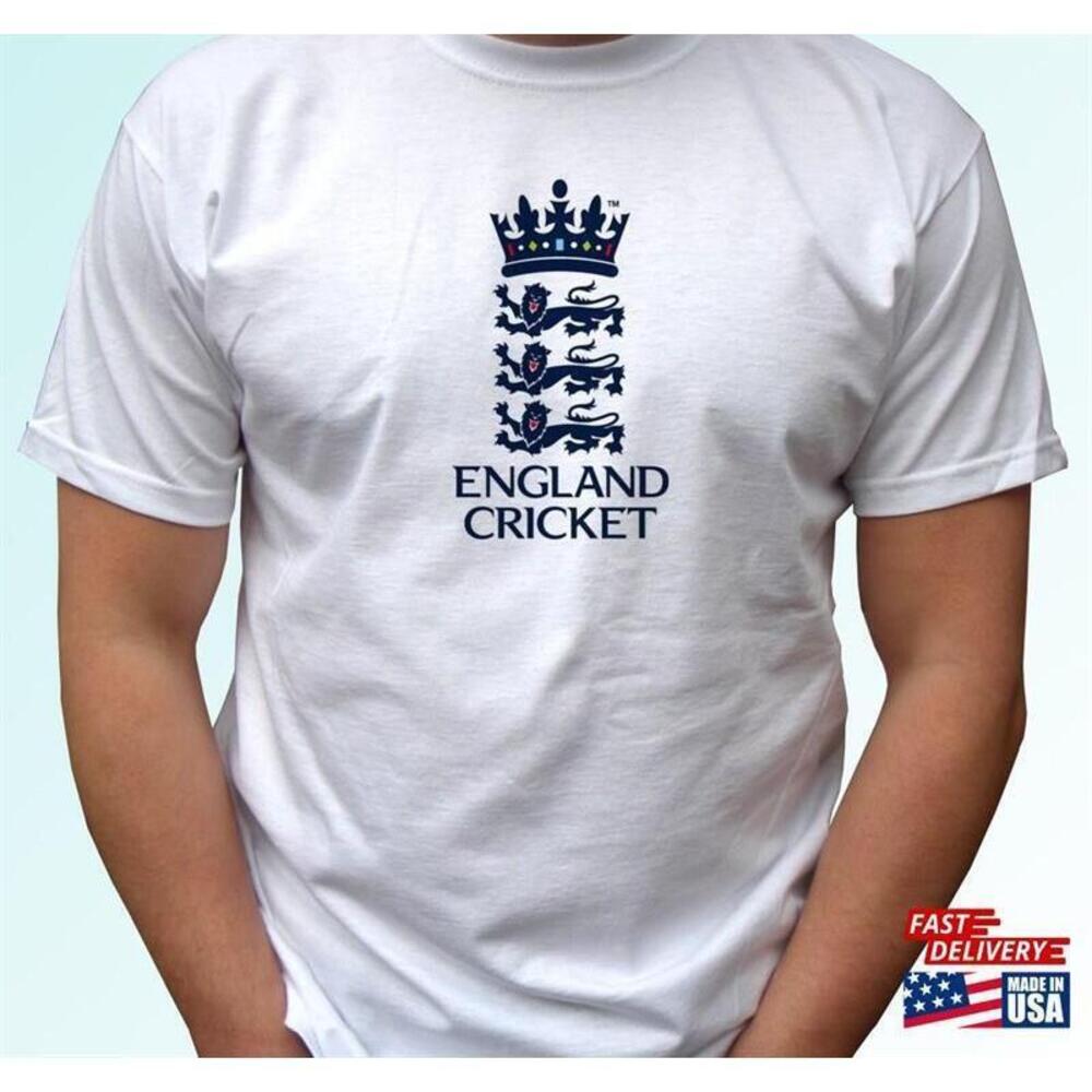 Cricket England White T Shirt Unisex